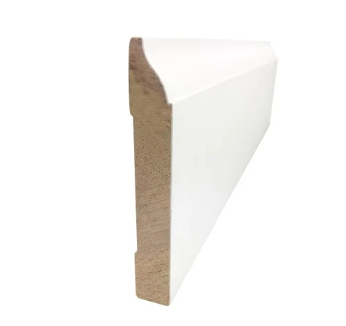 Pardoseala din lemn stratificat din lemn White Primed Wood Baseboard Moulding.png