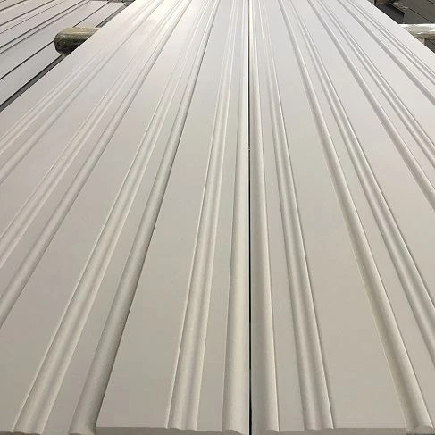 Plăci ornamentale din lemn cu imbinare cu degete grunduite albe de primă clasă pentru design decorativ