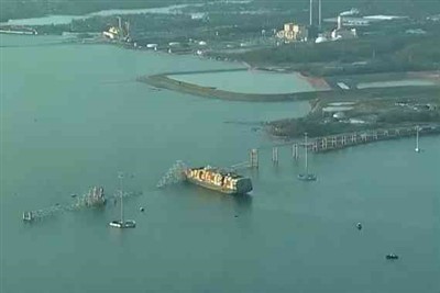 Închiderea portului Baltimore din cauza prăbușirii podului Francis Scott Key