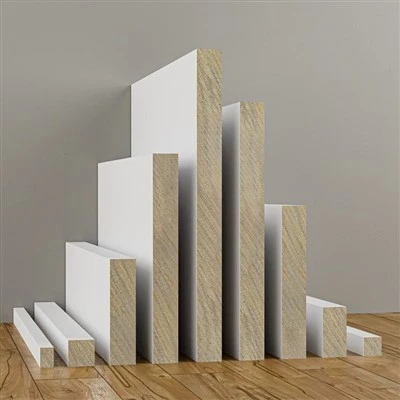 Cost-eficiente acoperite cu alb MDF mulaje ornamente design plinte cu bună calitate