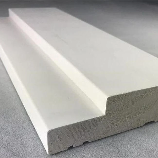Solid White Primed Wood Door Frames For Doors