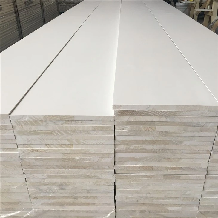 Top-ranking White Gesso Coated FJ Wooden Trim Mouldings Base Boards For The Floor