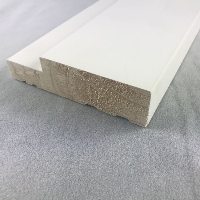 Waterproof White Gesso Coated Wood Door Frames For Doors